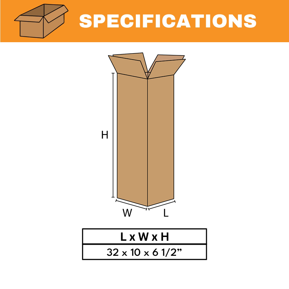 Long Corrugated Boxes-Shipping Packing Mailing Moving Many Sizes Available